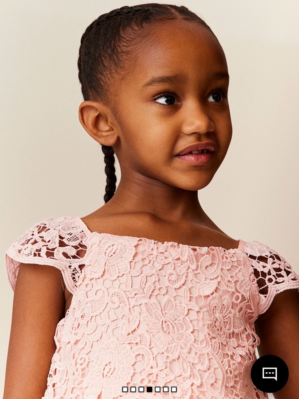 H&M Blush Pink Lace Formal Dress for Kids - Picture 2 of 5